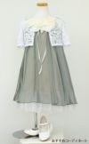 ピアノ発表会や結婚式にぴったりのカラーの女の子用キッズドレス。シンプルで美しいシルエットが魅力のAngel's Closetの子供ドレス レンタル商品（【レンタル】シフォンフラワーAラインドレス(KD284)セージ）｜画像9