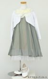 ピアノ発表会や結婚式にぴったりのカラーの女の子用キッズドレス。シンプルで美しいシルエットが魅力のAngel's Closetの子供ドレス レンタル商品（【レンタル】シフォンフラワーAラインドレス(KD284)セージ）｜画像10