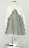 ピアノ発表会や結婚式にぴったりのカラーの女の子用キッズドレス。シンプルで美しいシルエットが魅力のAngel's Closetの子供ドレス レンタル商品（【レンタル】シフォンフラワーAラインドレス(KD284)セージ）｜画像11