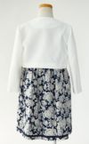 特別な日にぴったりのネイビーカラーの男の子用フォーマルスーツ。シンプルで美しいシルエットが魅力のAngel's Closetの子供フォーマル レンタル商品（【レンタル】ホワイトボレロ花柄アンサンブルスーツセット(AST337901)ネイビー）｜画像5
