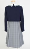 特別な日にぴったりのネイビーカラーの男の子用フォーマルスーツ。シンプルで美しいシルエットが魅力のAngel's Closetの子供フォーマル レンタル商品（【レンタル】グレンチェックアンサンブルスーツ(CAT742566)ネイビー）｜画像5