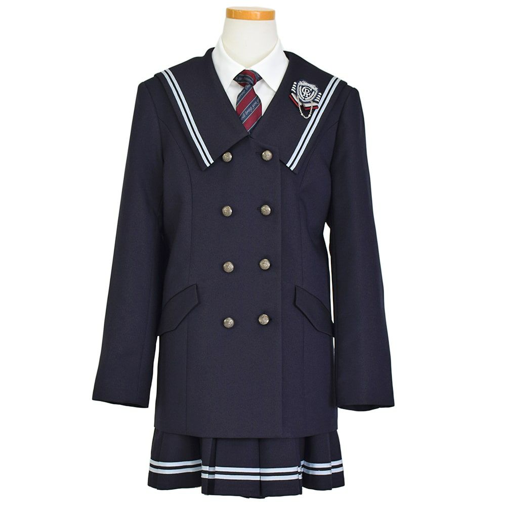 特別な日にぴったりのネイビーカラーの男の子用フォーマルスーツ。シンプルで美しいシルエットが魅力のAngel's Closetの子供フォーマル レンタル商品（【レンタル】セーラービッグカラースーツ(CAT742568)ネイビー）｜画像2