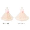 ピアノ発表会や結婚式にぴったりのピンクカラーの女の子用キッズドレス。シンプルで美しいシルエットが魅力のAngel's Closetの子供ドレス レンタル商品（【レンタル】ティアードチュール＆ラージローズドレス(YP220)ピンク）｜画像6