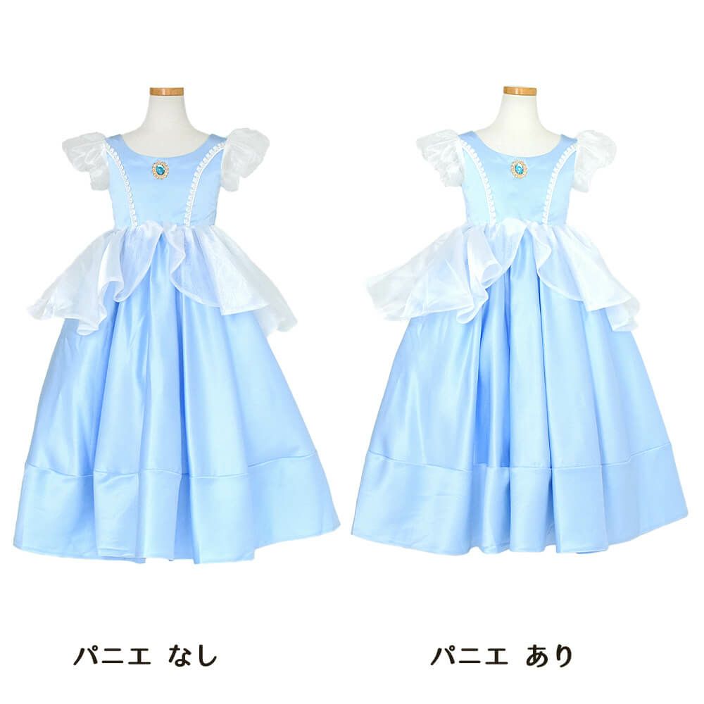 ピアノ発表会や結婚式にぴったりのブルーカラーの女の子用キッズドレス。シンプルで美しいシルエットが魅力のAngel's Closetの子供ドレス レンタル商品（【レンタル】高級シンデレラドレス（YP224） シンデレラブルー）｜画像6