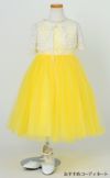 ピアノ発表会や結婚式にぴったりのカラーの女の子用キッズドレス。シンプルで美しいシルエットが魅力のAngel's Closetの子供ドレス レンタル商品（【レンタル】レース＆４レイヤーイリュージョンチュールドレス（KD414） イエロー）｜画像9