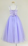 ピアノ発表会や結婚式にぴったりのライラックカラーの女の子用キッズドレス。シンプルで美しいシルエットが魅力のAngel's Closetの子供ドレス レンタル商品（【レンタル】キャビアビーズ＆ダイアゴナルボディオーガンジースカートドレス（HC1568）ライラック）｜画像5