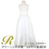 ピアノ発表会や結婚式にぴったりのカラーの女の子用キッズドレス。シンプルで美しいシルエットが魅力のAngel's Closetの子供ドレス レンタル商品（【レンタル】キャビアビーズ＆ダイアゴナルボディオーガンジースカートドレス（HC1568）アイボリー）｜画像1