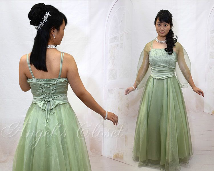 ピアノ発表会や結婚式にぴったりのカラーの女の子用キッズドレス。シンプルで美しいシルエットが魅力のAngel's Closetの子供ドレス レンタル商品（【レンタル】キャビアビーズ＆ダイアゴナルボディオーガンジースカートドレス（HC1568）レッド）｜画像15