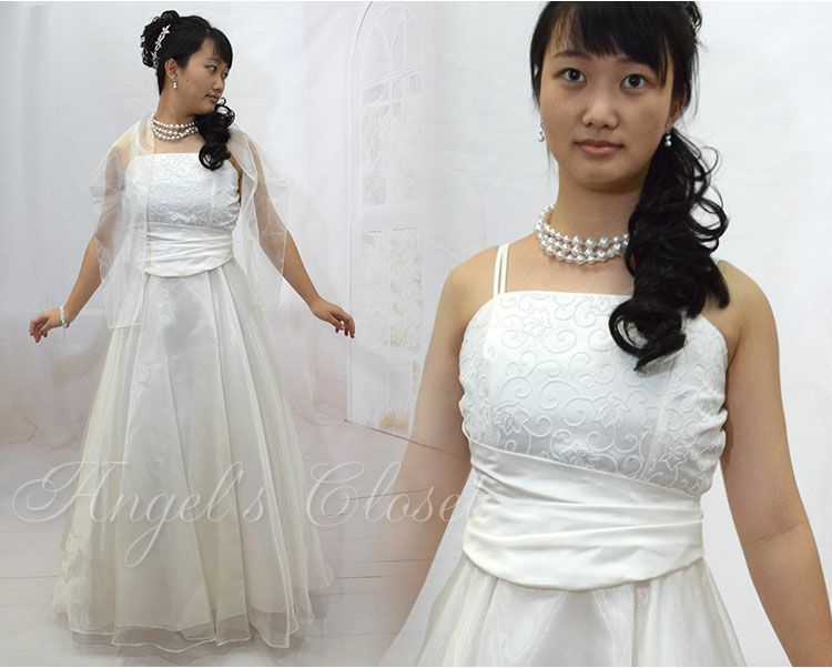 ピアノ発表会や結婚式にぴったりのカラーの女の子用キッズドレス。シンプルで美しいシルエットが魅力のAngel's Closetの子供ドレス レンタル商品（【レンタル】キャビアビーズ＆ダイアゴナルボディオーガンジースカートドレス（HC1568）レッド）｜画像16
