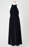 ピアノ発表会や結婚式にぴったりのブラックカラーの女の子用キッズドレス。シンプルで美しいシルエットが魅力のAngel's Closetの子供ドレス レンタル商品（【レンタル】ブラックスリットベルベットロングドレス(YP243) ブラック）｜画像5